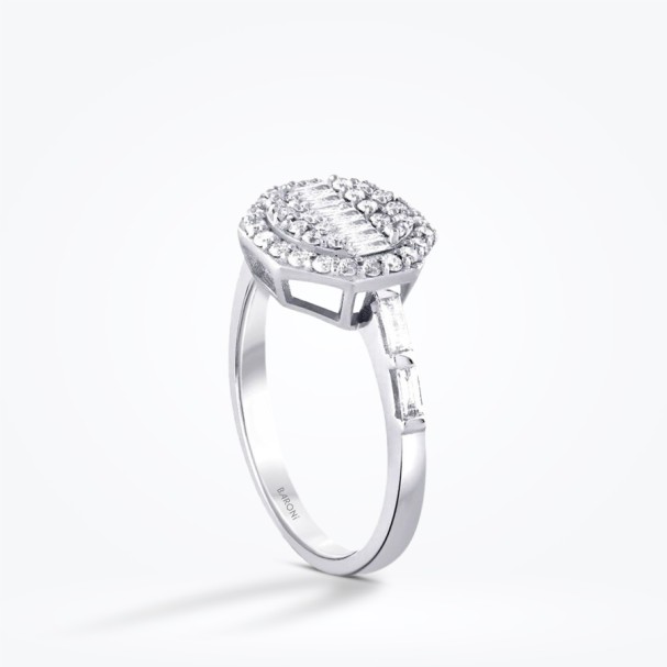 0.58 Karat Pırlanta Baget Yüzük - Baroni Diamond (1)