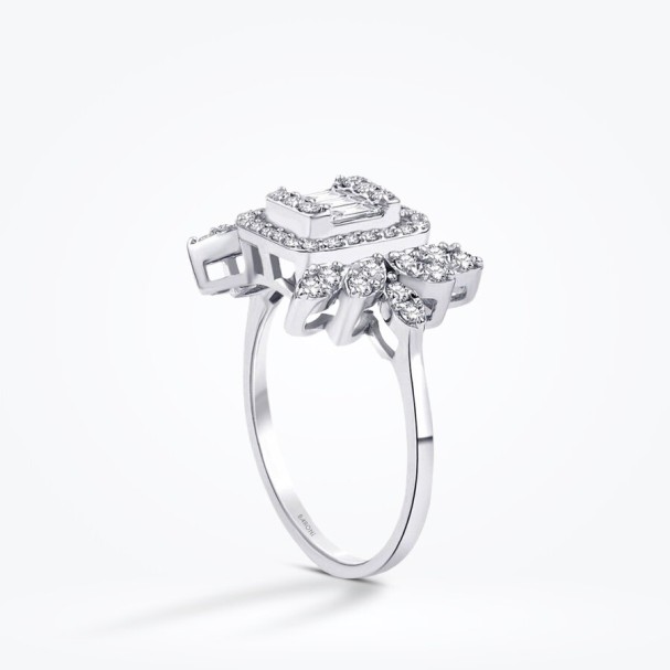 0.58 Karat Pırlanta Baget Yüzük - Baroni Diamond (1)