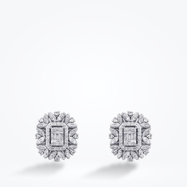 0.59 Karat Pırlanta Baget Küpe - Baroni Diamond (1)