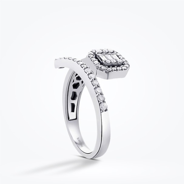 0.58 Karat Pırlanta Baget Yüzük - Baroni Diamond (1)