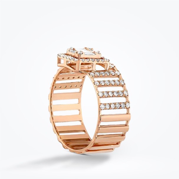 0.61 Karat Pırlanta Baget Trend Yüzük - Baroni Diamond (1)