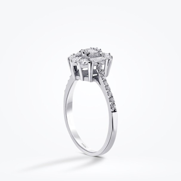0.61 Karat Pırlanta Baget Yüzük - Baroni Diamond (1)