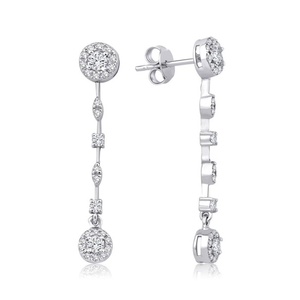 0.90 Karat Pırlanta Trend Küpe - Baroni Diamond