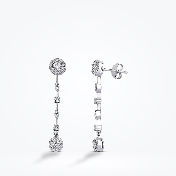0.90 Karat Pırlanta Trend Küpe - Baroni Diamond