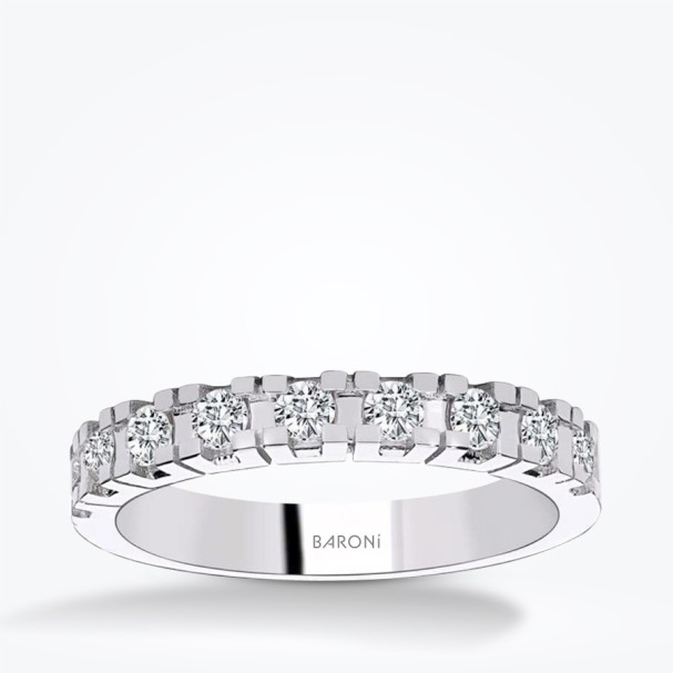 0.62 Karat Pırlanta Yarımtur Yüzük - Baroni Diamond