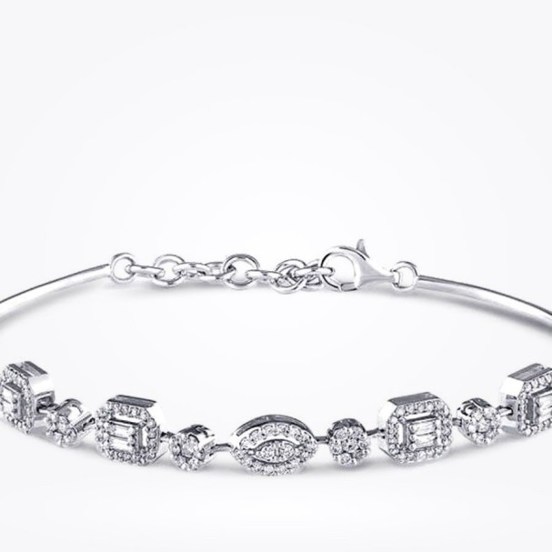 0.63 Karat Pırlanta Baget Kelepçe - Baroni Diamond (1)