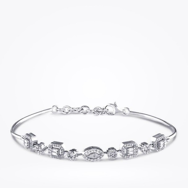0.63 Karat Pırlanta Baget Kelepçe - Baroni Diamond