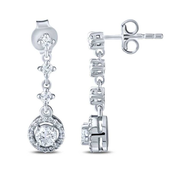 0.63 Karat Pırlanta Trend Küpe - Baroni Diamond