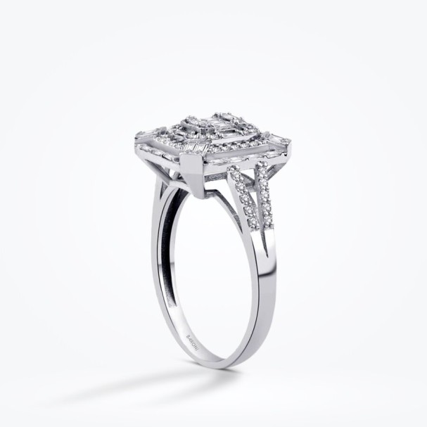 0.67 Karat Pırlanta Baget Yüzük - Baroni Diamond (1)