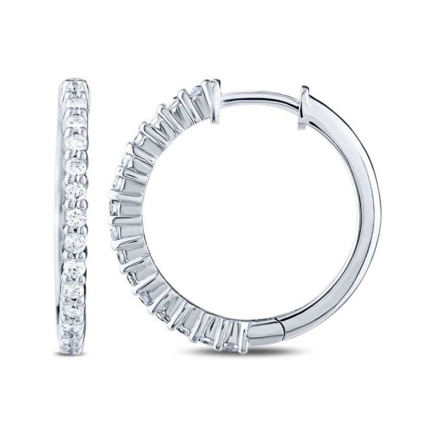 0.67 Karat Pırlanta Yarı Taşlı Halka Küpe - Baroni Diamond