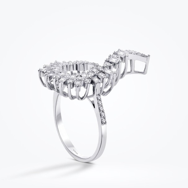 0.68 Karat Pırlanta Baget Yüzük - Baroni Diamond (1)