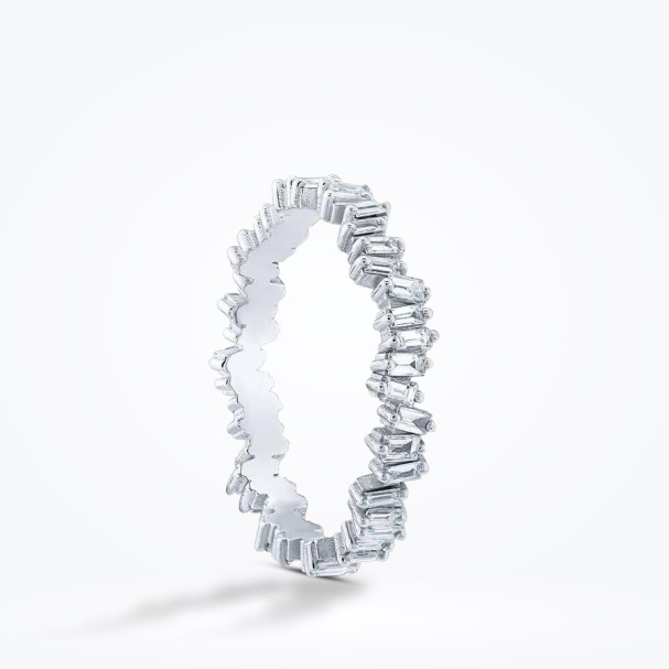 0.70 Karat Pırlanta Baget Tamtur Yüzük - Baroni Diamond (1)