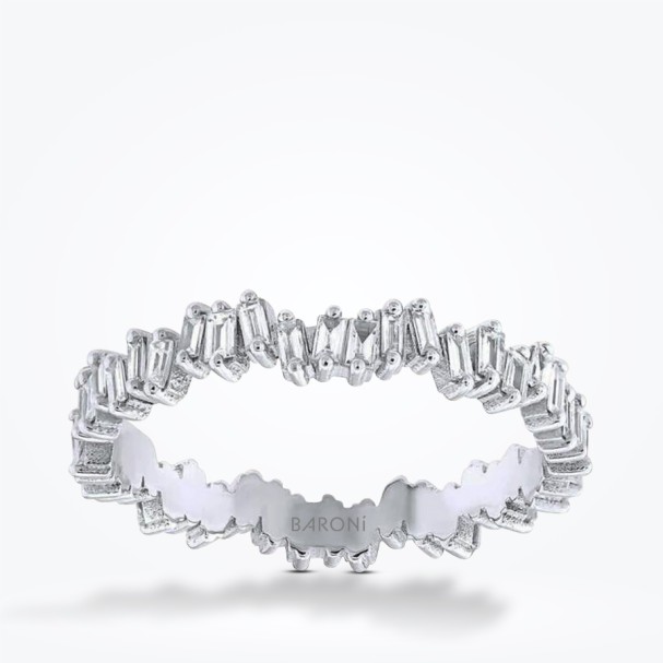 0.70 Karat Pırlanta Baget Tamtur Yüzük - Baroni Diamond