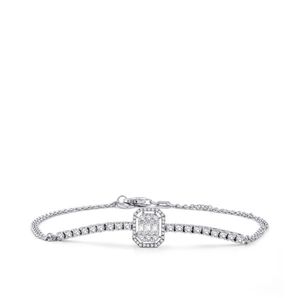 0.72 Karat Pırlanta Baget Bileklik - Baroni Diamond