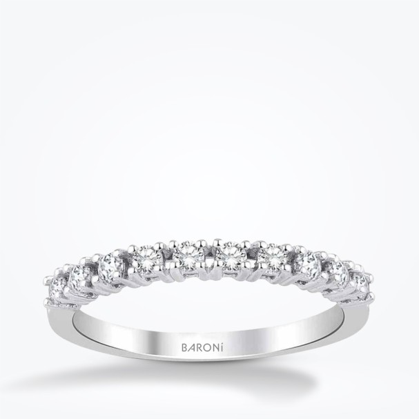 0.73 Karat Pırlanta Yarımtur Yüzük - Baroni Diamond
