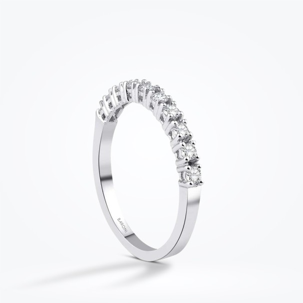 0.73 Karat Pırlanta Yarımtur Yüzük - Baroni Diamond (1)
