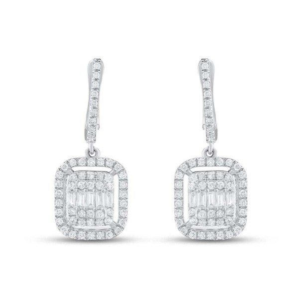 0.74 Karat Pırlanta Baget Küpe - Baroni Diamond (1)