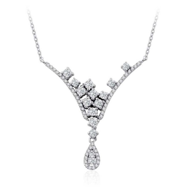 0.74 Karat Pırlanta Damla Kolye - Baroni Diamond