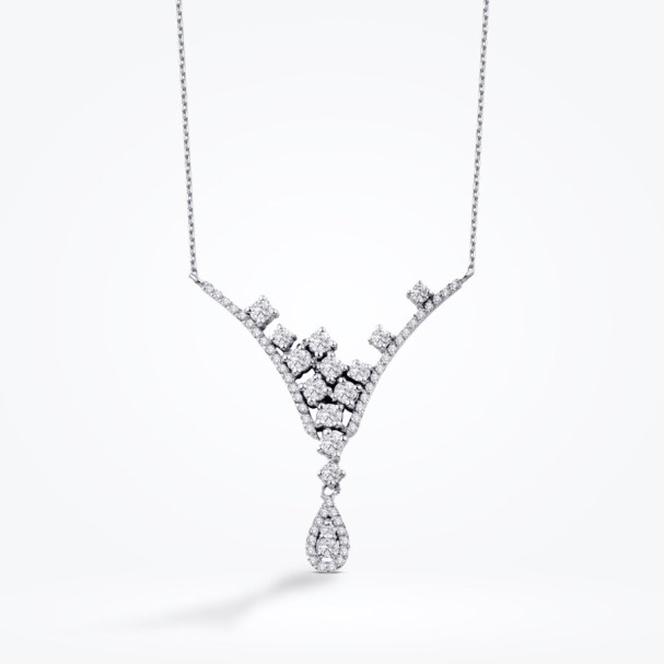 0.74 Karat Pırlanta Damla Kolye - Baroni Diamond (1)