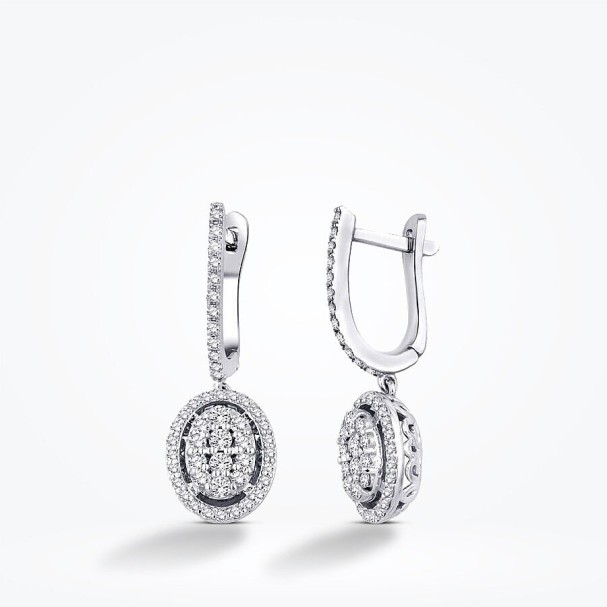 0.75 Karat Pırlanta Trend Küpe - Baroni Diamond