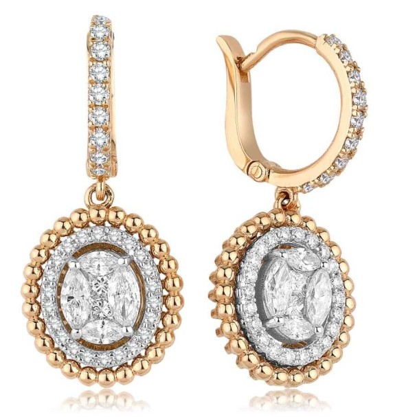 0.79 Karat Pırlanta Trend Küpe - Baroni Diamond (1)