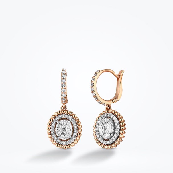 0.79 Karat Pırlanta Trend Küpe - Baroni Diamond