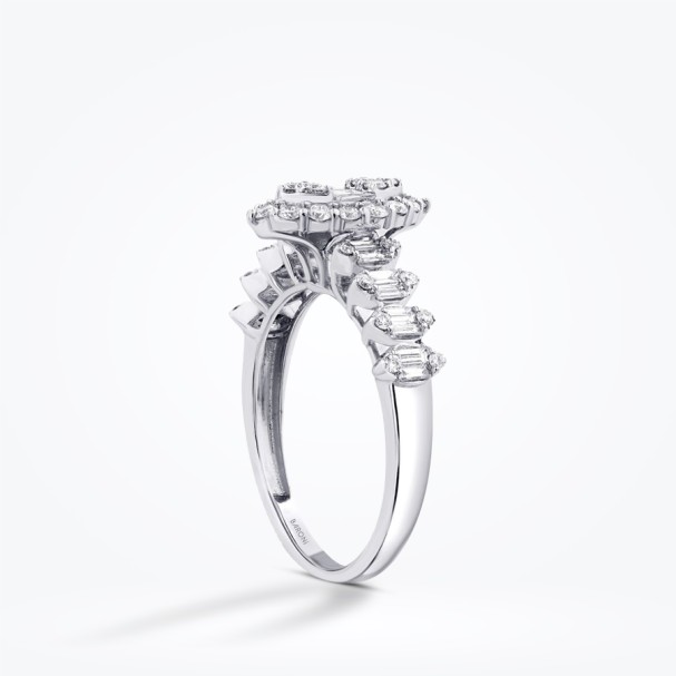 0.80 Karat Pırlanta Baget Yüzük - Baroni Diamond (1)