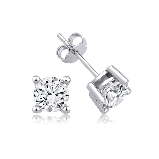 0.80 Karat Pırlanta Tektaş Küpe - Baroni Diamond