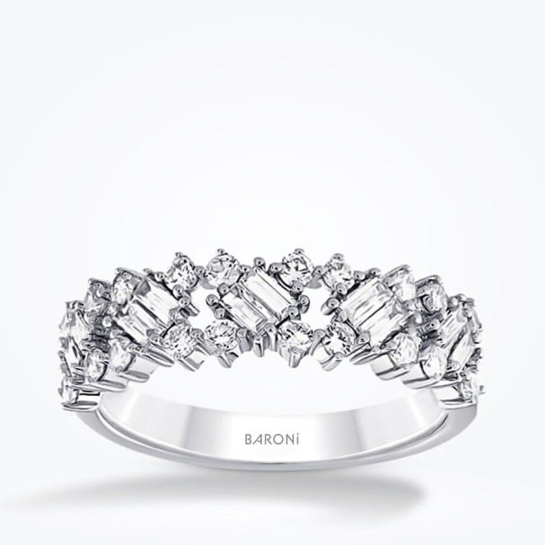 0.83 Karat Pırlanta Baget Yüzük - Baroni Diamond