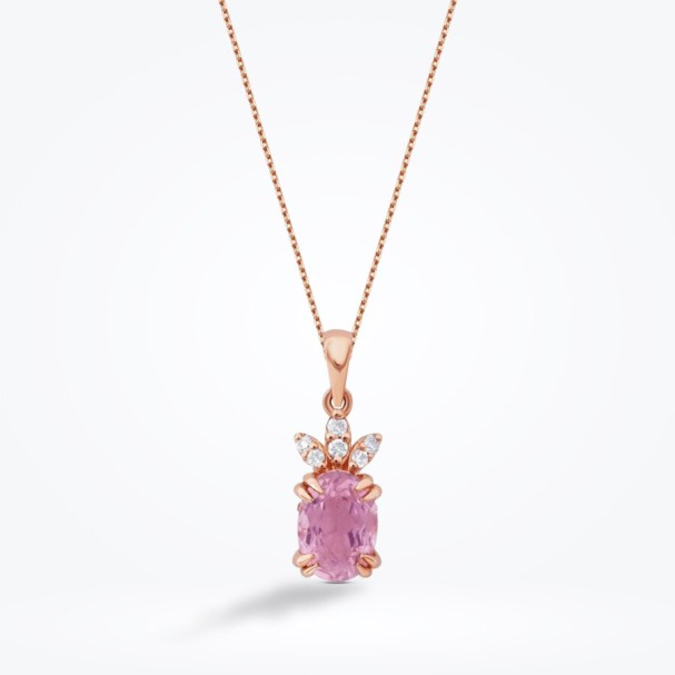 0.86 Karat Pırlanta Turmalin Kolye - Baroni Diamond