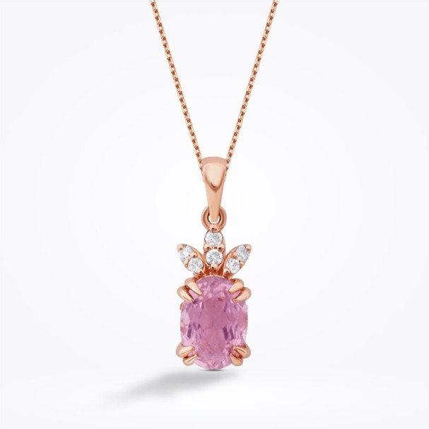 0.86 Karat Pırlanta Turmalin Kolye - Baroni Diamond (1)