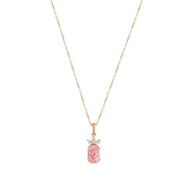 0.86 Karat Pırlanta Turmalin Kolye - Baroni Diamond