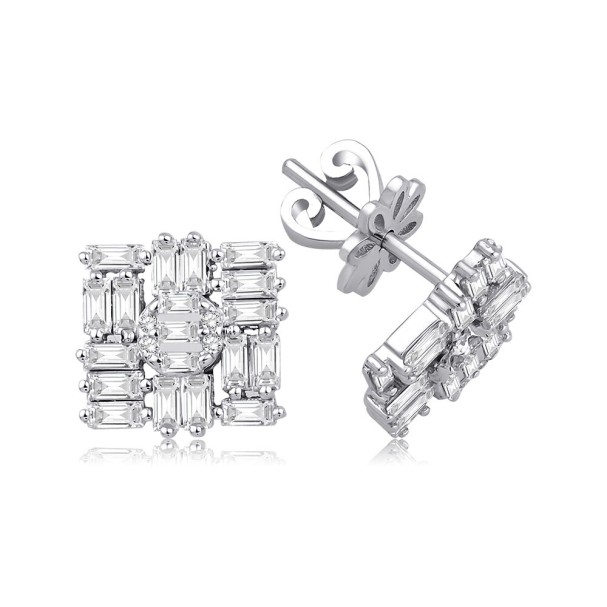 0.87 Karat Pırlanta Baget Küpe - Baroni Diamond