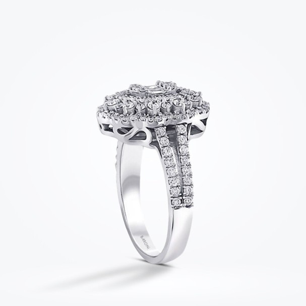 0.92 Karat Pırlanta Baget Yüzük - Baroni Diamond (1)
