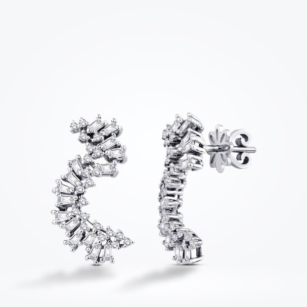 0.74 Karat Pırlanta Trend Küpe - Baroni Diamond