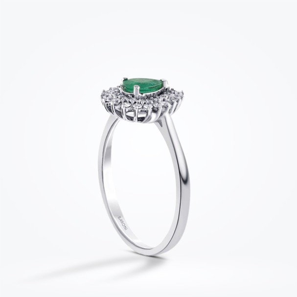 0.91 Karat Pırlanta Zümrüt Yüzük - Baroni Diamond (1)