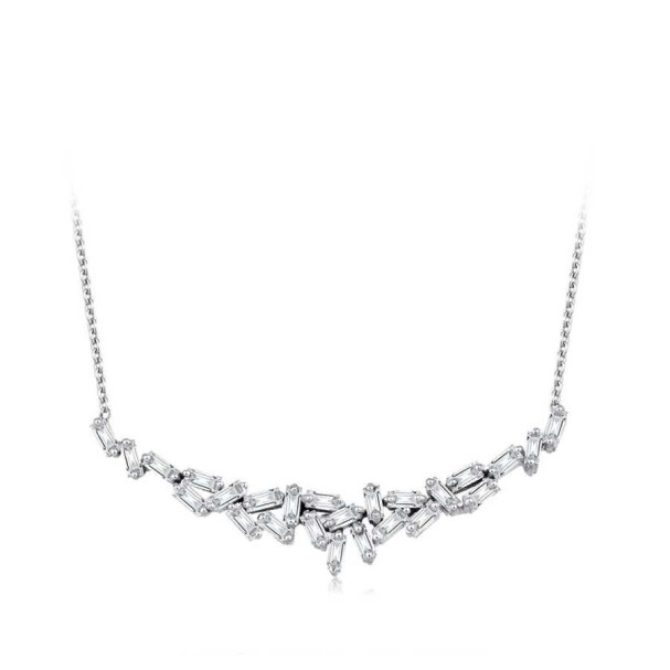 0.93 Karat Pırlanta Baget Kolye - Baroni Diamond