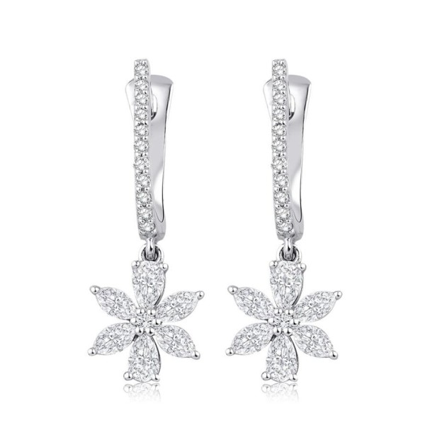 0.94 Karat Pırlanta Çiçek Küpe - Baroni Diamond (1)