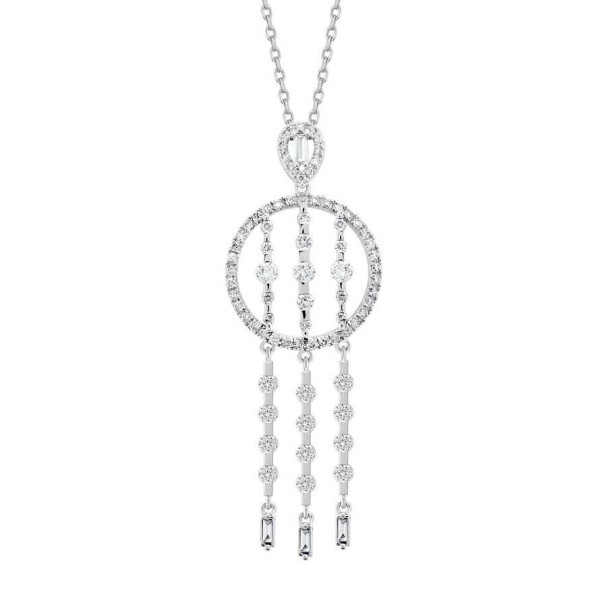 0.98 Karat Pırlanta Baget Kolye - Baroni Diamond