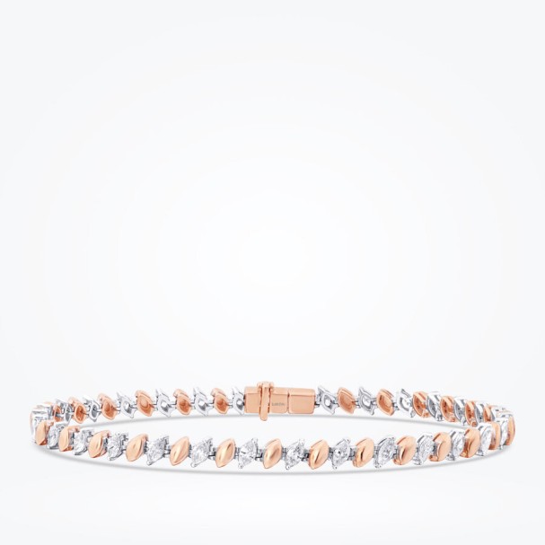 1.54 Karat Pırlanta Markiz Taşlı Bileklik - Baroni Diamond