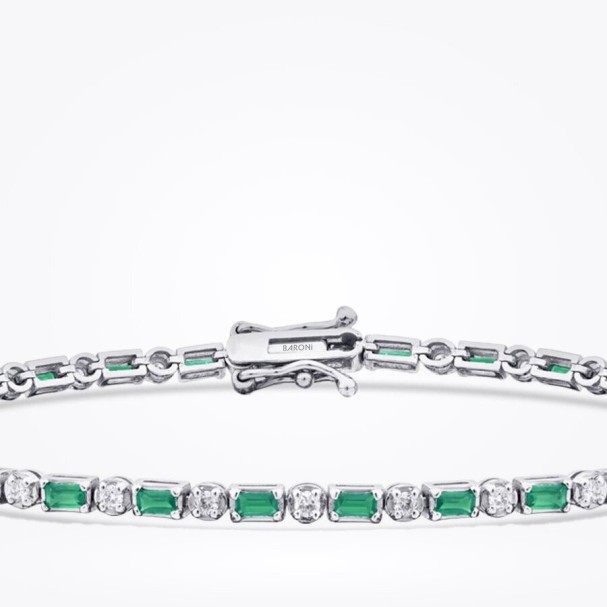 1.63 Karat Pırlanta Zümrüt Bileklik - Baroni Diamond (1)