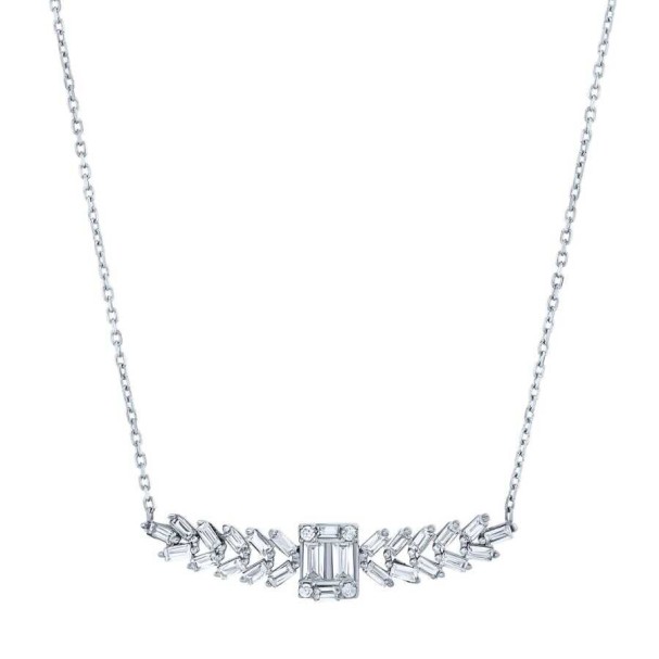 1.00 Karat Pırlanta Baget Kolye - Baroni Diamond