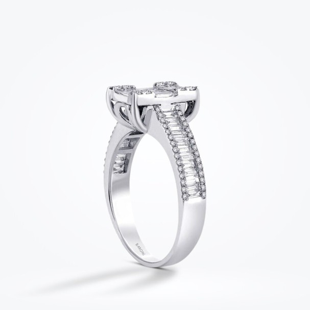 1.03 Karat Pırlanta Baget Yüzük - Baroni Diamond (1)