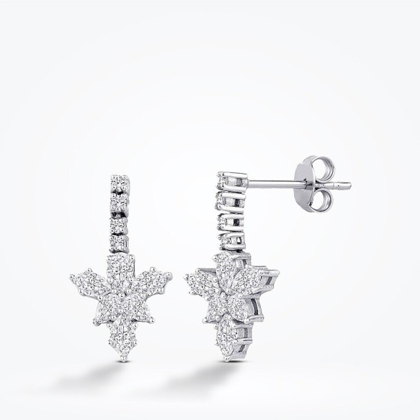 0.81 Karat Pırlanta Trend Küpe - Baroni Diamond