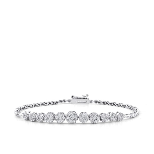 1.09 Karat Pırlanta Çiçek Bileklik - Baroni Diamond