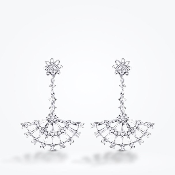 1.12 Karat Pırlanta Baget Küpe - Baroni Diamond (1)