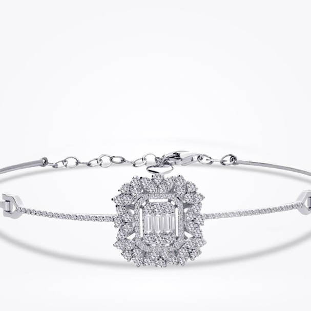 1.13 Karat Pırlanta Baget Bileklik - Baroni Diamond (1)