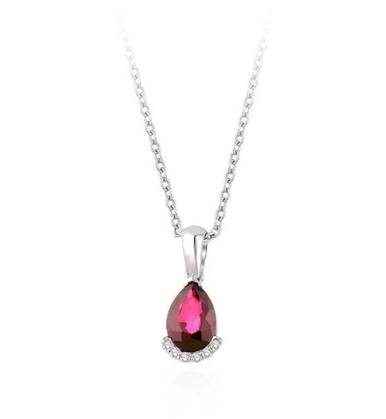 1.13 Karat Pırlanta Yakut Kolye - Baroni Diamond