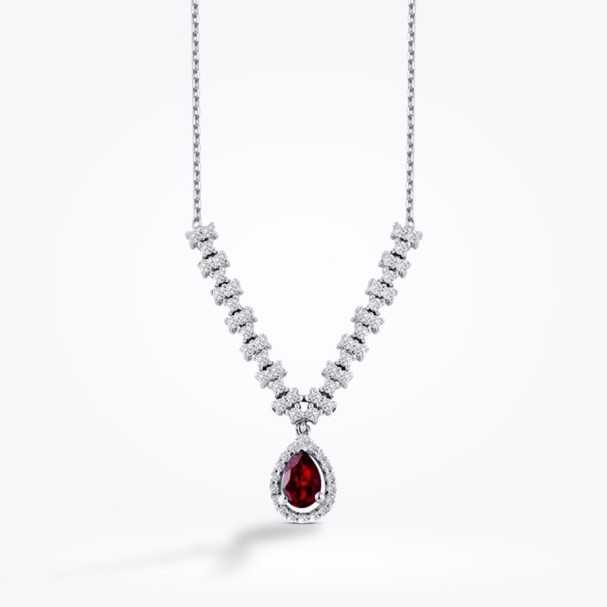 1.22 Karat Pırlanta Yakut Kolye - Baroni Diamond (1)