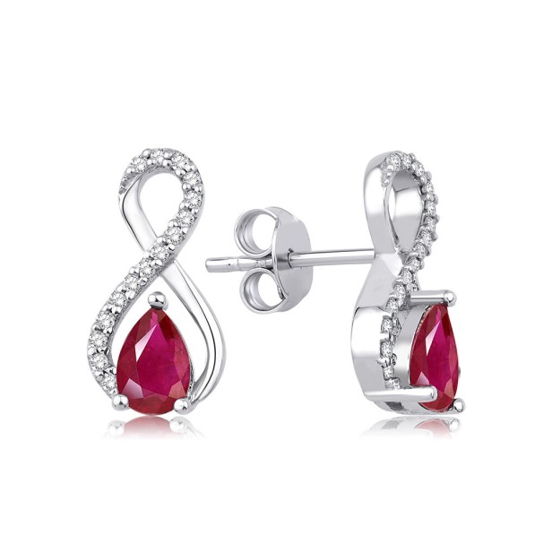 1.27 Karat Pırlanta Yakut Küpe - Baroni Diamond